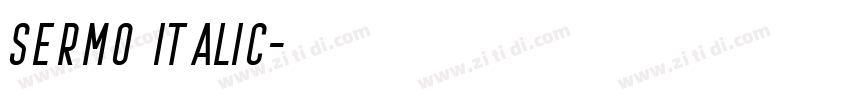 SERMO Italic字体转换 SERMO Italic字体转换